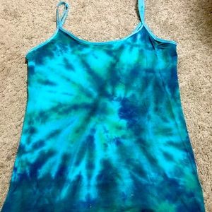 Hand Tie Dyed Tank Top Women